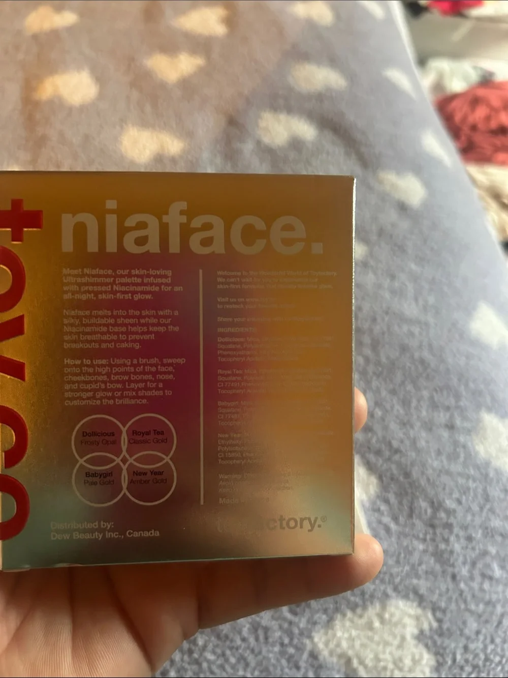 Toyfactory Niaface Highlighter Palette - Gold Radiance
